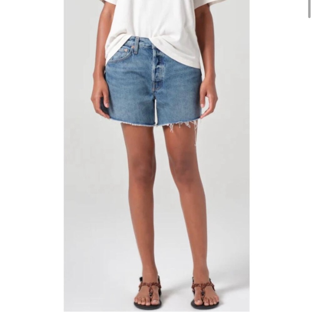 Agolde Parker Denim Cutoff Shorts